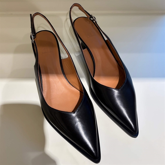 Billi Bi A8089 Slingbacks, Black Nappa 